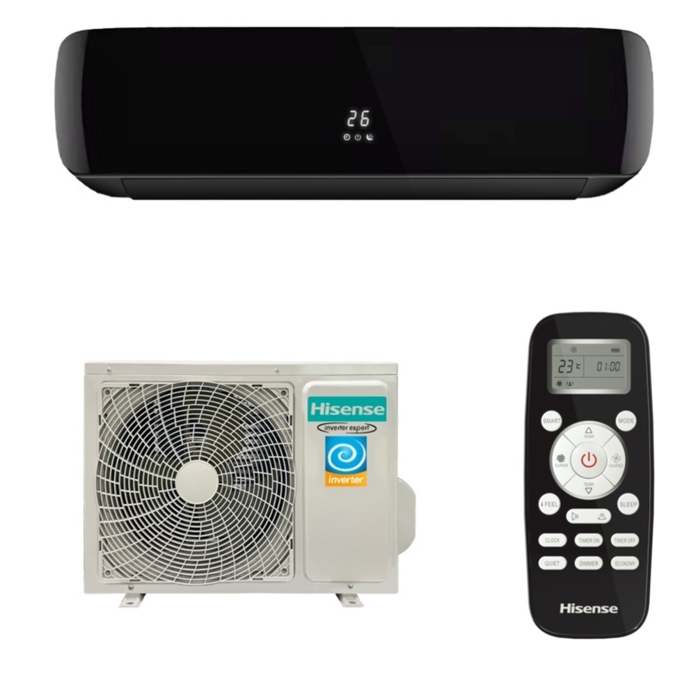Сплит-система Hisense AS-10UW4RVETG01(B) WI-FI, черный