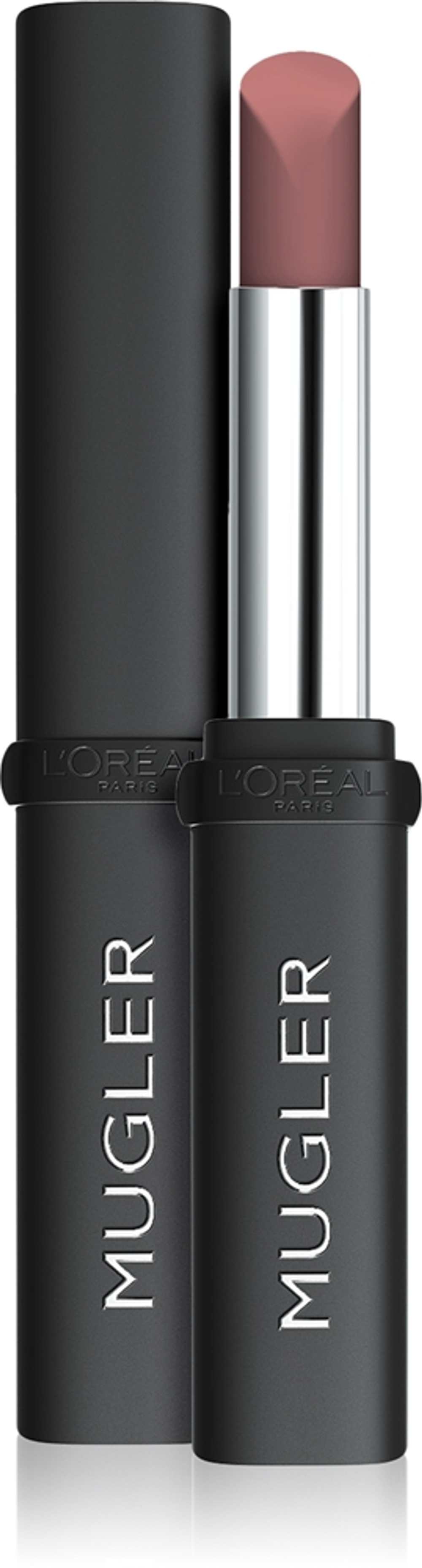 L’Oreal Paris x Mugler - Полуматовая помада с увлажняющим действием оттенок 01 Nude, 1 g