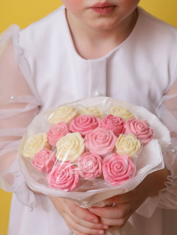 Букет из 15 сладких роз
