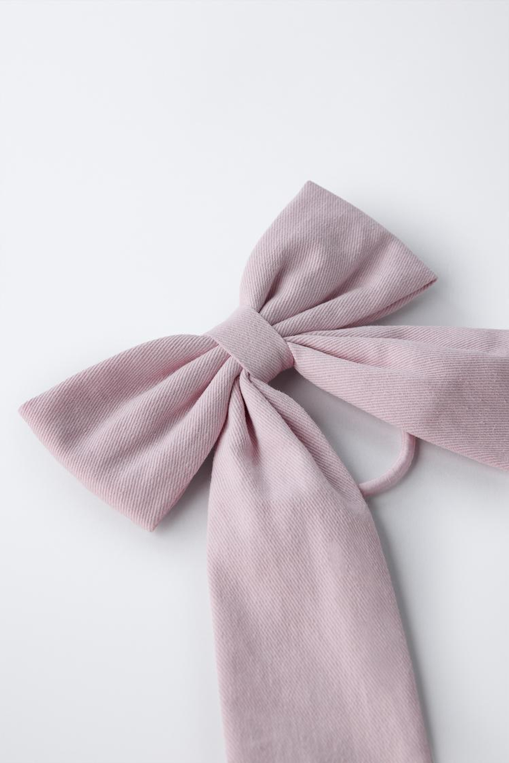 ZARA РЕЗИНКА ДЛЯ ВОЛОС С БАНТОМ, РОЗОВЫЙ