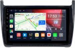 Магнитола для Volkswagen Polo 2009-2020 (рамка черная глянцевая) - Canbox 9-0490 Qled, Android 10, ТОП процессор, SIM-слот
