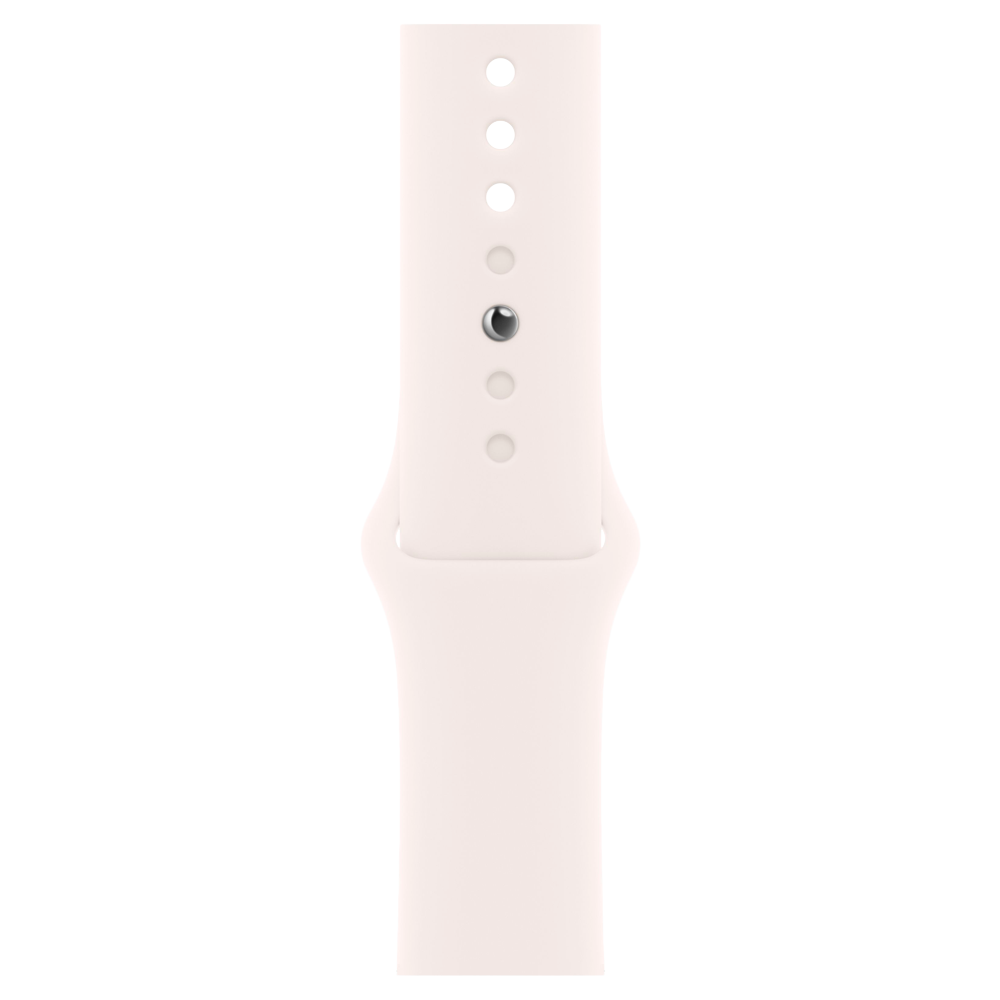 Умные часы Apple Watch Series 11 GPS, 46mm, Jet Black Aluminium Case with Light Blush Sport Band, S/M