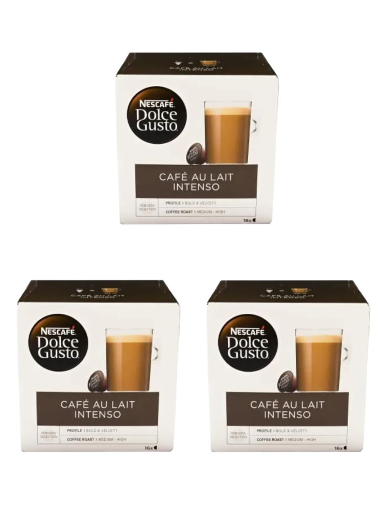 Кофе Nescafe Dolce Gusto Au Lait Intenso 16 шт x 3 уп