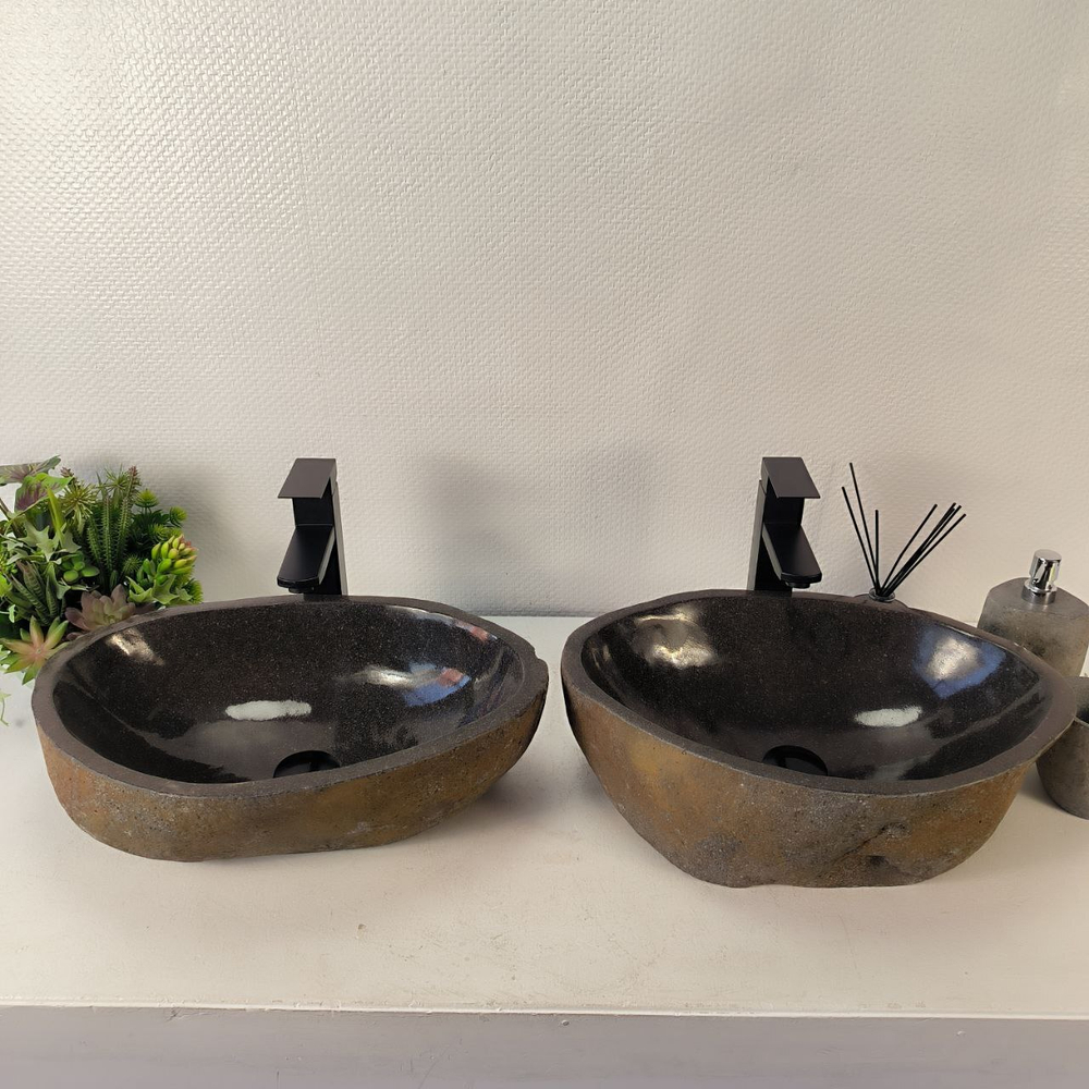 Раковина из речного камня ПАРА! RS-65343 49*34*15 0865