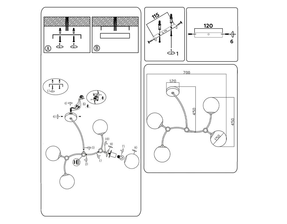 Ambrella Подвесной светильник Modern TR2544