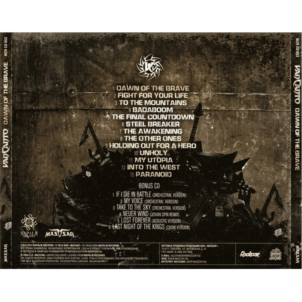 Van Canto / Dawn Of The Brave (RU)(2CD)