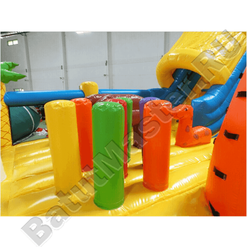 Коммерческий надувной батут "Слоник со скалодромом 2"