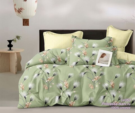Комплект постельного белья 1.5 сп БЯЗЬ "YV053 ЕМ" (нав. 70х70 или 50х70)