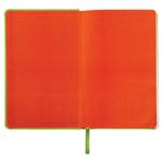 Ежедневник недатированный А5 138х213 мм BRAUBERG "Rainbow" под кожу, 136 л., зеленый, 111669