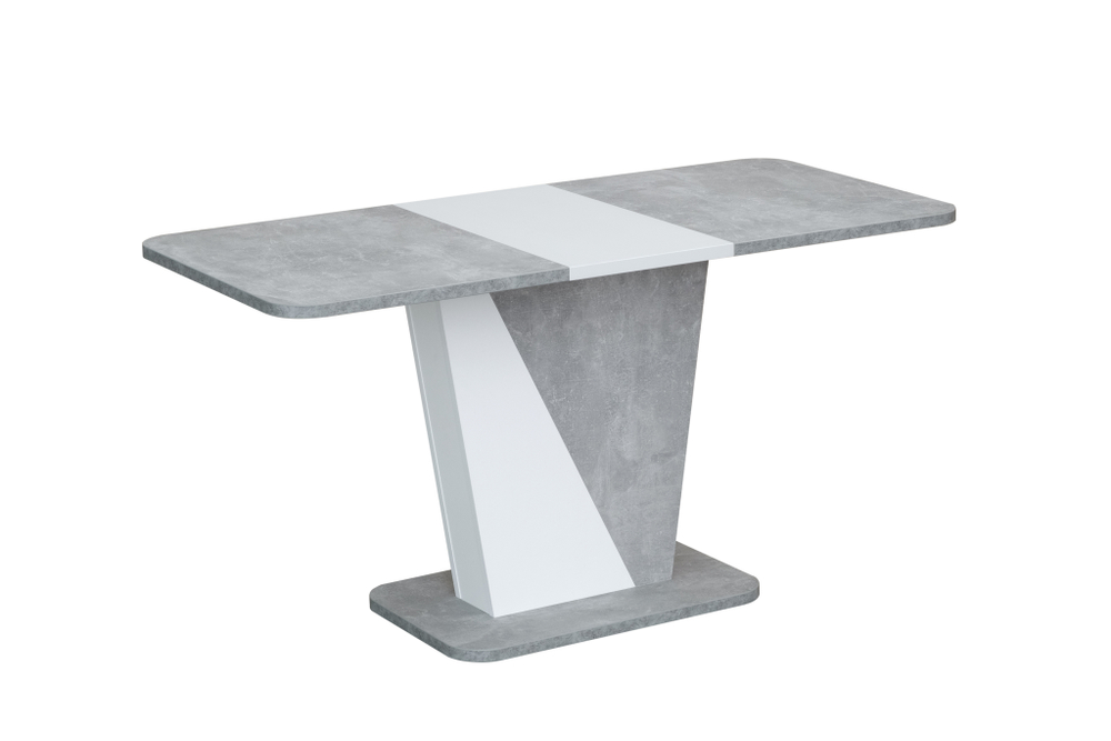 Ст 80.041 Стол обеденный "RICKY", корпус Бетон, Белый