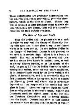 The Message of the Stars | Max Heindel