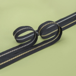 Молния (Италия) №5 НИКЕЛЬ/ЧЕРНАЯ рулонная металлическая