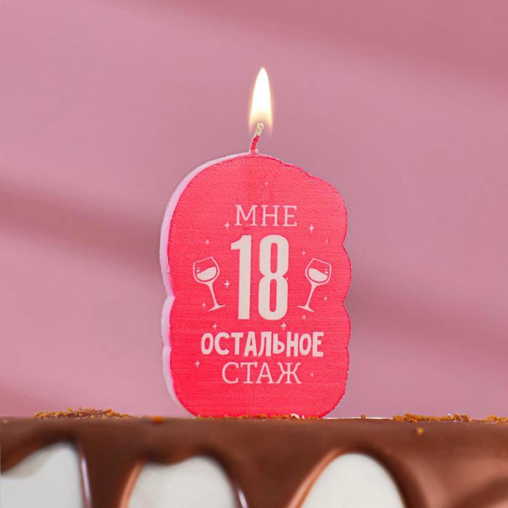 Свеча фигурная Мне 18!