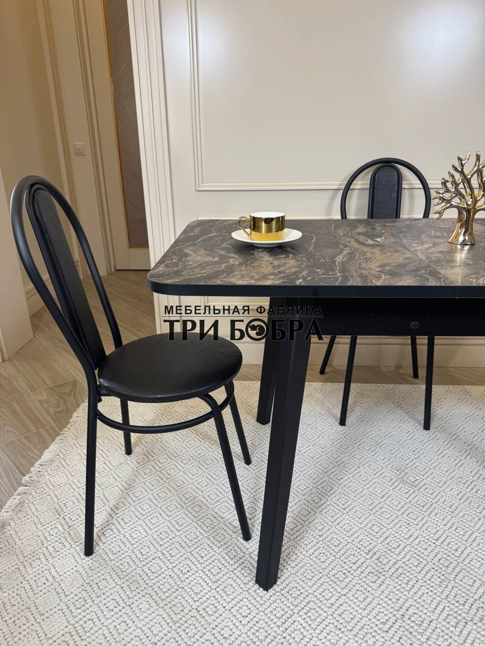 Кухонный раздвижной стол "Модерн" и 4 стула Венский