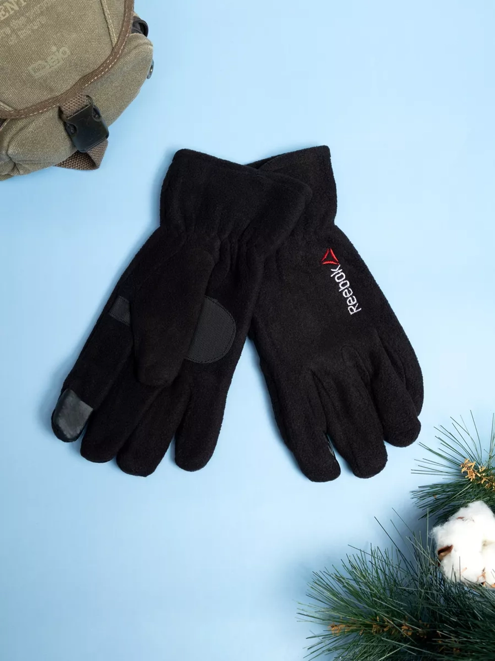 перчатки флисовые утепленные Reebok зимние