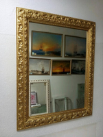 Зеркало из багета № 5.Ширина рамы 12см.