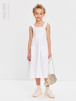 Сарафан из хлопка с бантом на спинке
