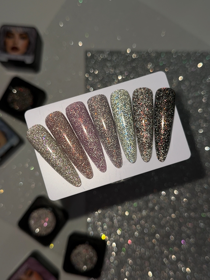 Гель для наращивания ENIGMANIC LUREX GEL 01 15g.