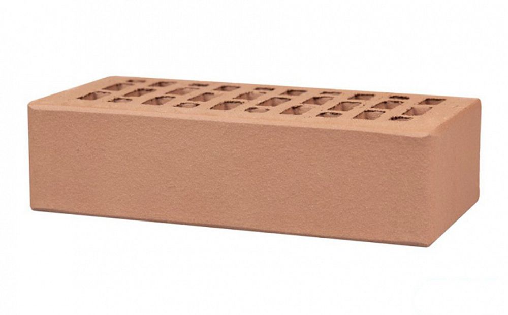 Кирпич ЛСР 1НФ Светло-коричневый, гладкий М-175, 250х120х65 - лицевой керамический пустотелый