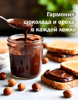 Тёмная шоколадная паста 2кг с лесным орехом