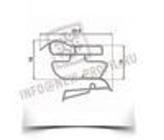 Уплотнитель для холодильника Норд DX 244-6-040 х.к. 1225*550 мм(015)