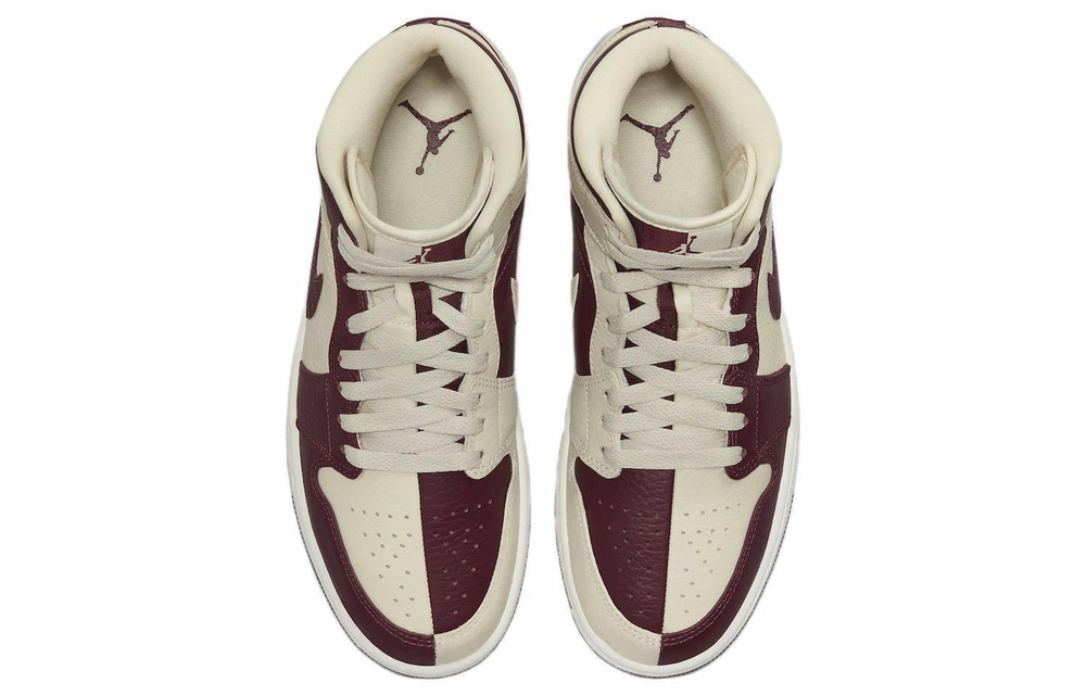 Кроссовки Jordan Air Jordan 1 Mid Se "Beach Cherrywood" (Женская размерная сетка)