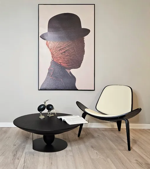 Столик журнальный 8025, Ø90 см, темно-коричневый