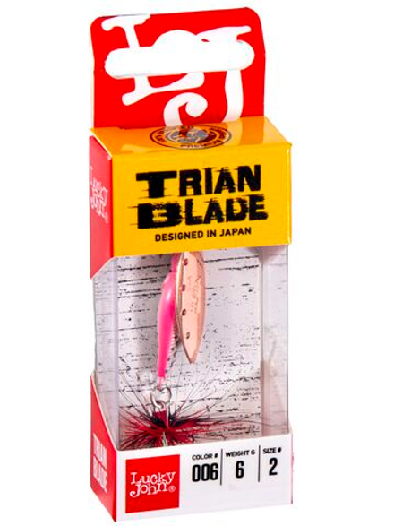 Блесна вращающаяся Lucky John TRIAN BLADE LONG 06.0г 006
