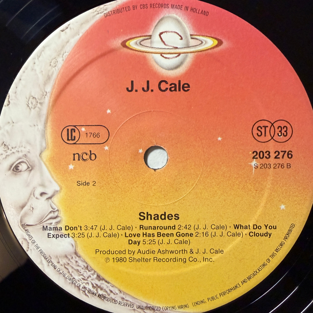 J.J. Cale ‎– Shades (Скандинавия 1980г.)