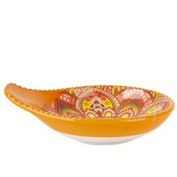 Оливница с ручкой " " (оранжевый) 12х10х3см (min12) (транспортная упаковка)