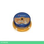DVD-R диск Verbatim 4.7Gb 16x Cake Box 25шт (43522)