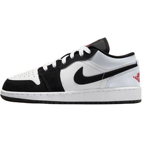 Jordan Air Jordan 1 Детские баскетбольные кроссовки Низкие Черно-белые с пандой Унисекс
