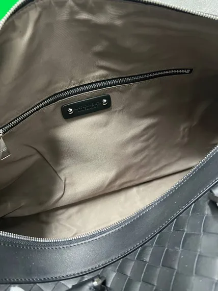 Дорожная сумка Bottega Veneta Intrecciato Duffle черный