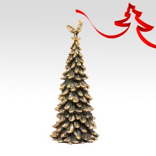 Колокольчик "Ель" с навершием Петушок