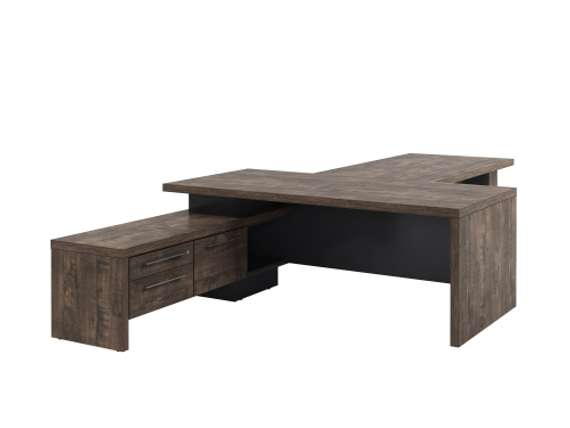 Стол левый 2000х2000х750 с опорной тумбой и брифингом 1700 T-920L.0000-02