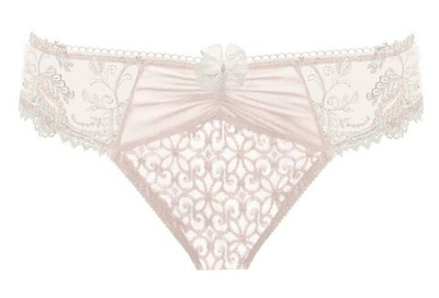 Трусы-слипы Pompadour с изящной вышивкой (Размер: 44) (Цвет: пудровый)