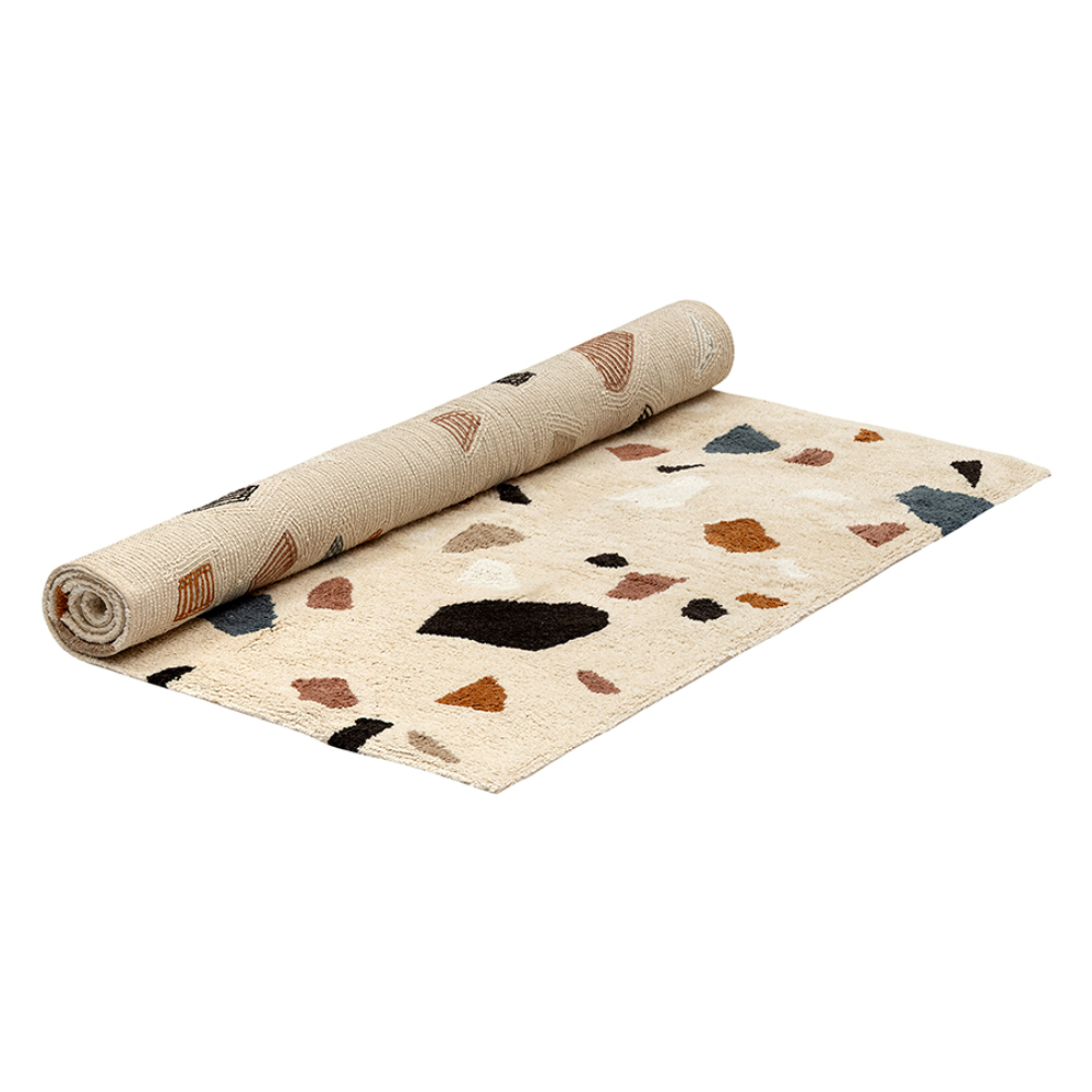 Ковер из хлопка terrazzo poetry из коллекции ethnic, 120х180 см