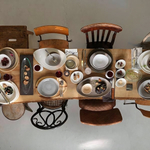 Тарелка «Скейп Грей» мелкая;фарфор;,H=30,L=305,B=270мм;серый (Цвет: серый)