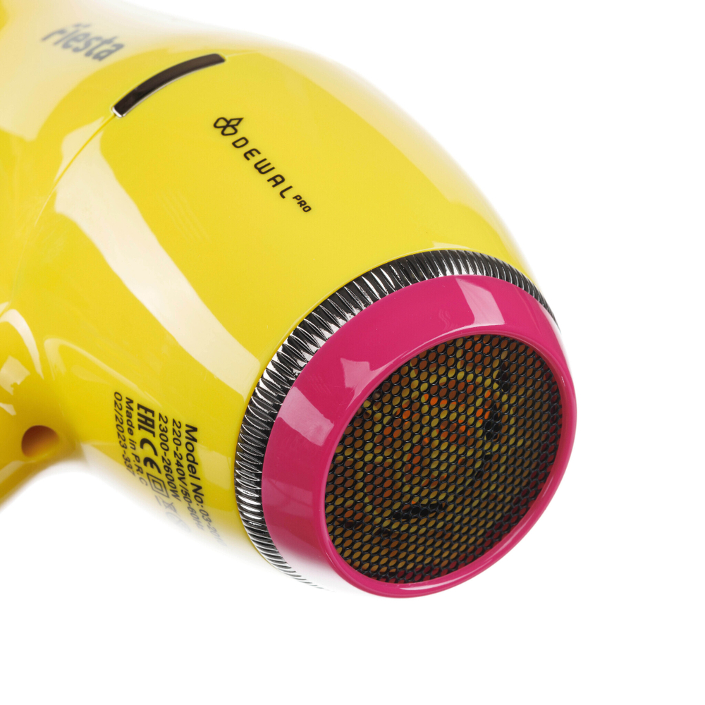 Фен DEWAL FIESTA манго 2600Вт иониз.2нас+1дифф+2фильтра провод 3м