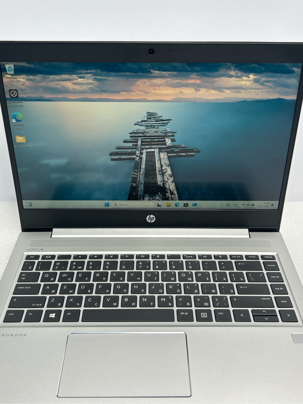 Ноутбук HP ProBook 445R G6 14"/Ryzen 5 4500U/RAM 16 GB/SSD 512 GB/AMD Radeon Graphics/ 1920x1080/IPS/Windows 11/Подсветка кл-ры:нет/серебристый. Состояние: B2