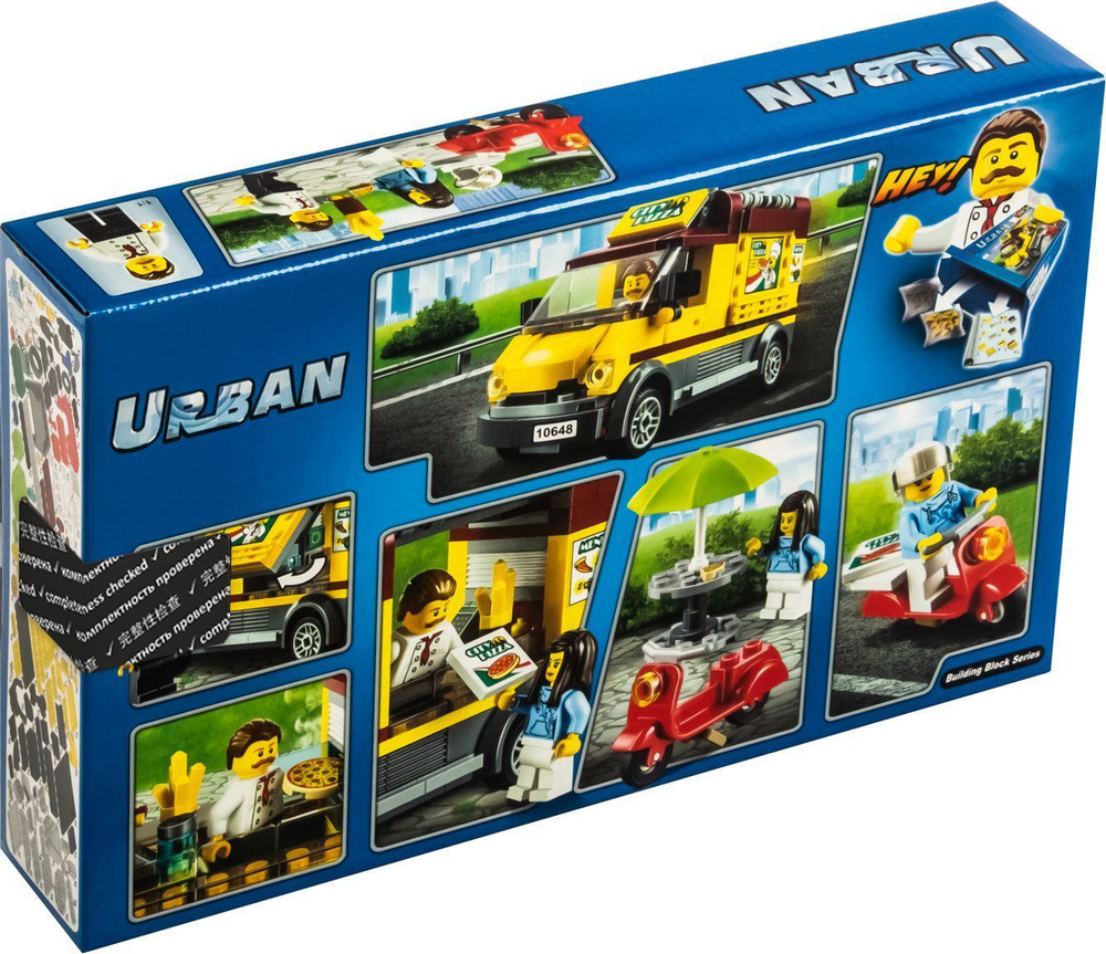 Конструктор Urban City,10648 Фургон-пиццерия, 261 деталей