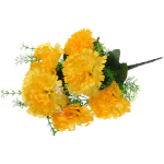 Букет цветов 35см «Гвоздика» желтый 7 цветков
