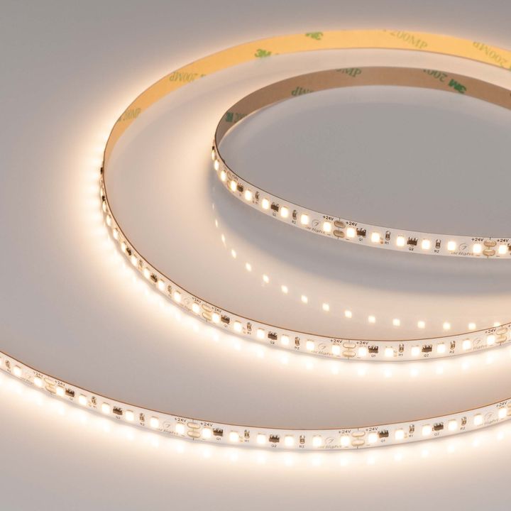 Светодиодная лента Arlight 9,6W/m 120LED/m 2835SMD теплый белый 10M IC-A120-8mm 24V Warm2700 037965