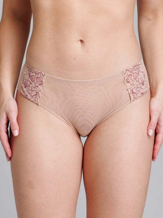 Трусы Zebra бикини (скин/бургундия)