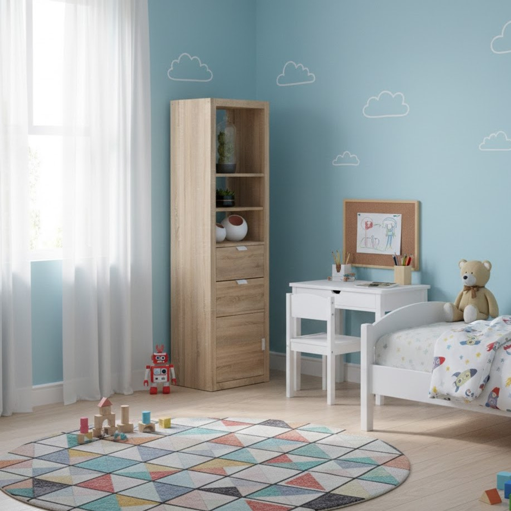 Фора модуль с дверцей, ручка металл, 33*33*37 см, дуб беленый