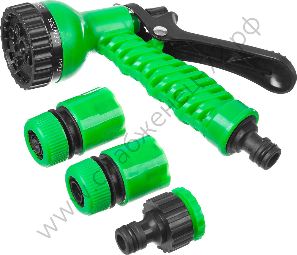 РОСТОК НП-12, 1/2″, фурнитура для подключения, пистолет 7 режимов, поливочный набор (427368)