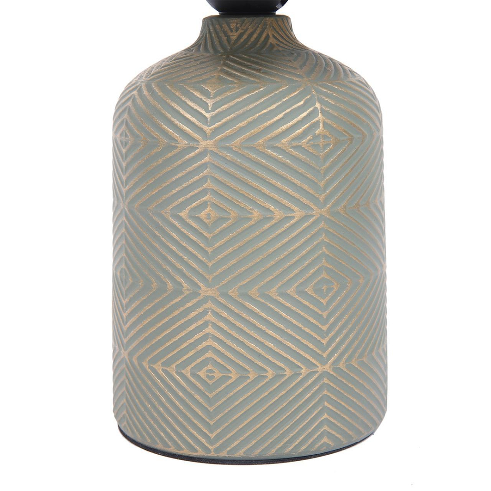 8222/1T MODERNI LN25 385 зеленый, керамика/текстиль Настольная лампа Е27 1*60W 220V NIANA