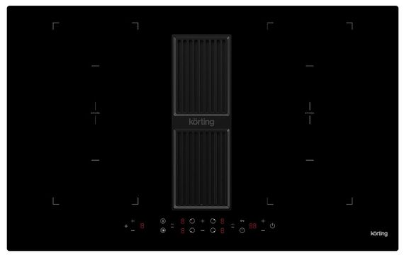 Варочная панель с интегрированной вытяжкой Korting HIBH 84980 NB