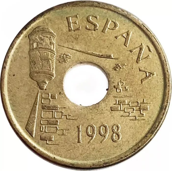 25 песет 1998 Испания «Сеута»