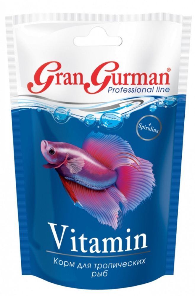 Gran Gurman корм для тропических рыб &quot;Vitamin&quot;, 30 г
